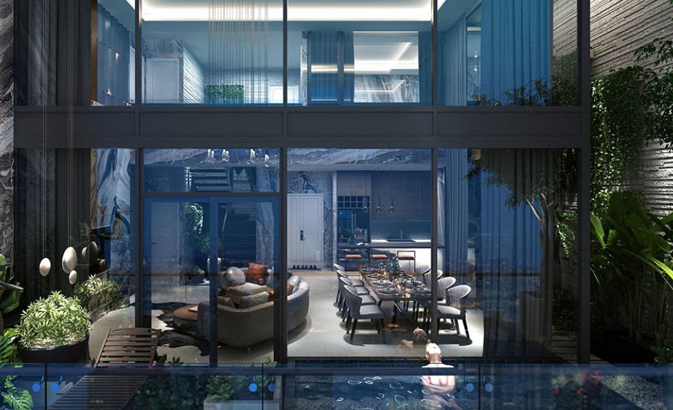 Bán căn Sky Villa Sunshsine Crystal River, hướng Tây tứ trạch, DT 179m2 giá tốt